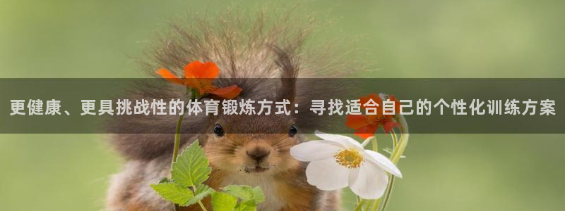 更健康、更具挑战性的体育锻炼方式：寻找适合自己的个性化训练方案